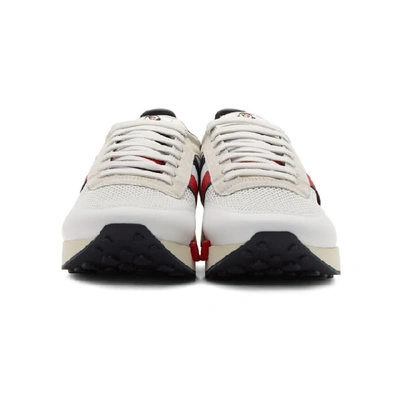 Shop Moncler White Horace Sneakers In 002 White