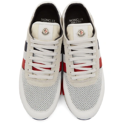 Shop Moncler White Horace Sneakers In 002 White