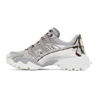 Shop Valentino Silver And Grey  Garavani Undercover Edition Climbers Sneakers In Jz8 Silver