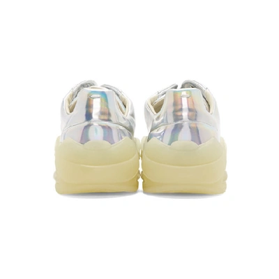 Shop Maison Margiela Silver America New Future Sneakers In H5807 Amsil