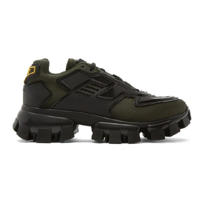 Shop Prada Green Cloudbust Thunder Sneakers In F0p80 Blk K