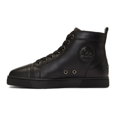 Shop Christian Louboutin Black Louis High-top Sneakers In Cm53 Black