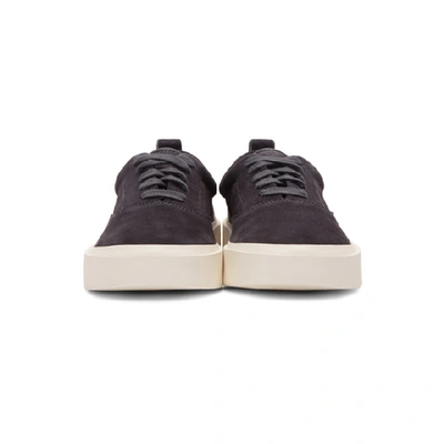 Shop Fear Of God Grey Suede Lace-up Sneakers In 010 Charcoa