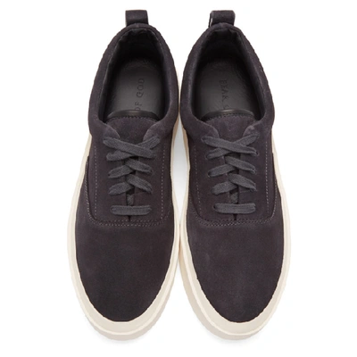 Shop Fear Of God Grey Suede Lace-up Sneakers In 010 Charcoa