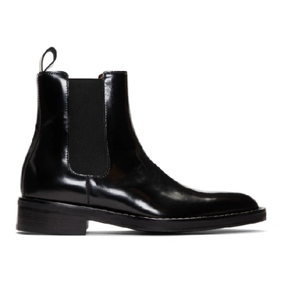 Shop Ami Alexandre Mattiussi Black Spazzo Chelsea Boots In 001 Noir