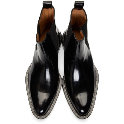 Shop Ami Alexandre Mattiussi Black Spazzo Chelsea Boots In 001 Noir