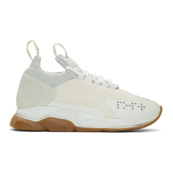 versace cross chainer white