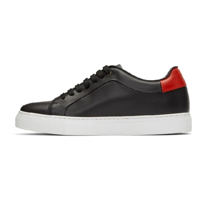 Shop Paul Smith Black And Red Basso Sneakers In 79 Black