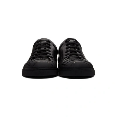 Shop Fendi Black Forever  Toe Cap Sneakers In F0abb - Bla