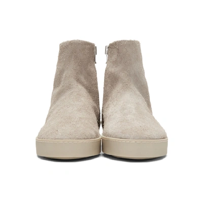 Shop Fear Of God Grey Santa Fe Chelsea Boots In 030 Godgry