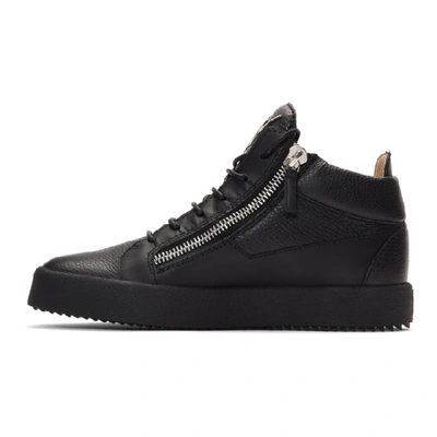 Shop Giuseppe Zanotti Black Kriss High-top Sneakers