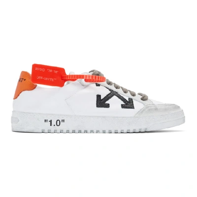 Shop Off-white White & Orange 2.0 Low Sneakers