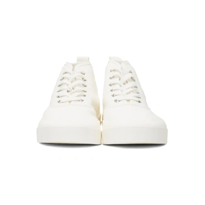 Shop Maison Kitsuné Maison Kitsune White Kool Fox Sneakers