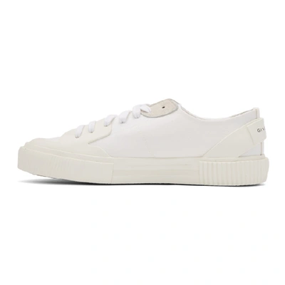 Shop Givenchy White Signature Light Tennis Sneakers In 100 White