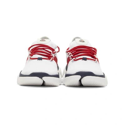 Shop Moncler White Bubble Sneakers In 002.white