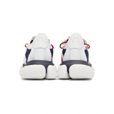 Shop Moncler White Bubble Sneakers In 002.white