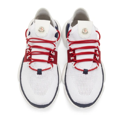Shop Moncler White Bubble Sneakers In 002.white