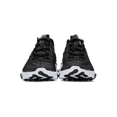 Shop Nike Black And White React Element 55 Sneakers In 003blkwht