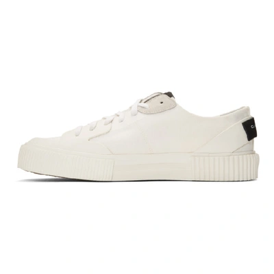 Shop Givenchy White Signature Low Light Tennis Sneakers In 100 White