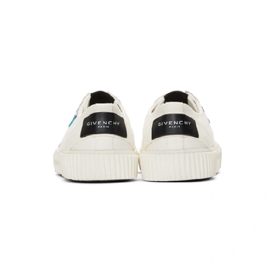 Shop Givenchy White Signature Low Light Tennis Sneakers In 100 White