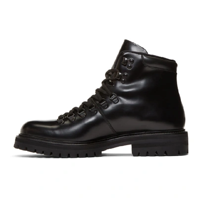 Shop Common Projects Black Hiking Boots In 7547 Black