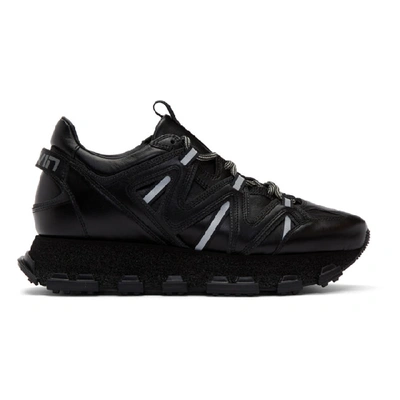 Shop Lanvin Black Lightning Sneakers