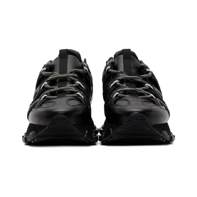 Shop Lanvin Black Lightning Sneakers
