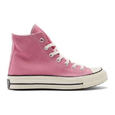 Shop Converse Pink Chuck 70 High Sneakers In Magicflamin