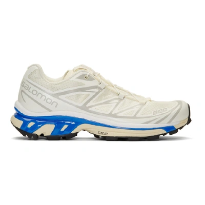 Shop Salomon Off-white Limited Edition S/lab Xt-6 Softground Lt Adv Sneakers In Vanillablue