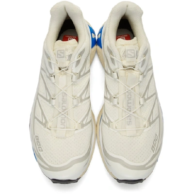 Shop Salomon Off-white Limited Edition S/lab Xt-6 Softground Lt Adv Sneakers In Vanillablue