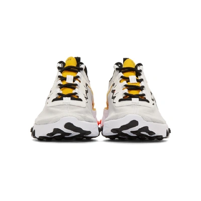 Shop Nike White & Black React Element 55 Sneakers In 102whtbkbcr