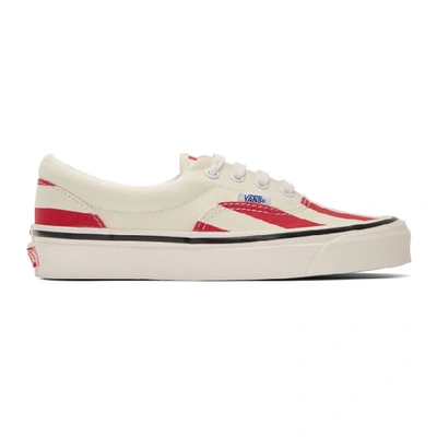 Shop Vans Red & White Striped Era 95 Dx Sneakers In Og Red Wht
