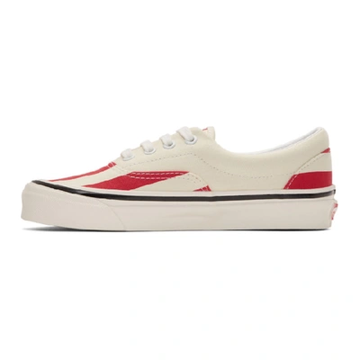 Shop Vans Red & White Striped Era 95 Dx Sneakers In Og Red Wht