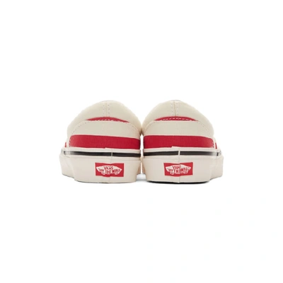 Shop Vans Red & White Striped Era 95 Dx Sneakers In Og Red Wht