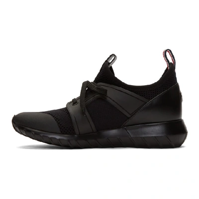 Shop Moncler Black Emilien Sneakers In 999 Black