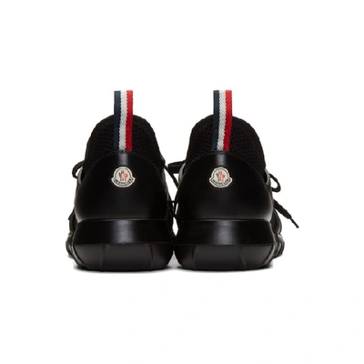 Shop Moncler Black Emilien Sneakers In 999 Black