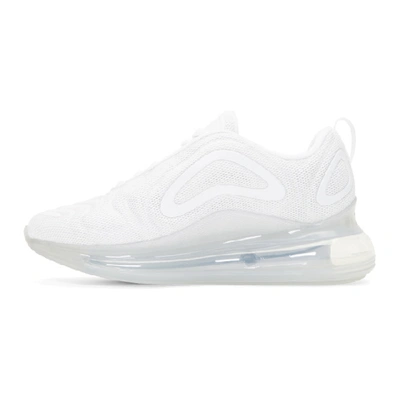 Shop Nike White Air Max 720 Sneakers In White/mtlc Platinum