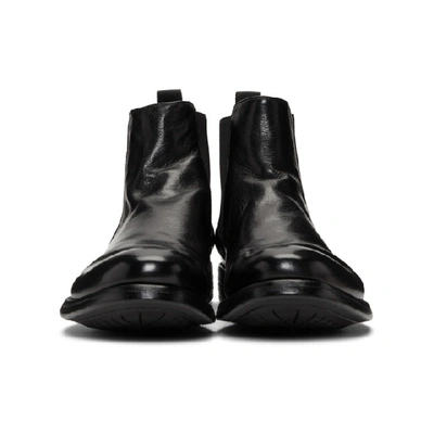 Shop Officine Creative Black Hive 007 Chelsea Boots In Nero Black