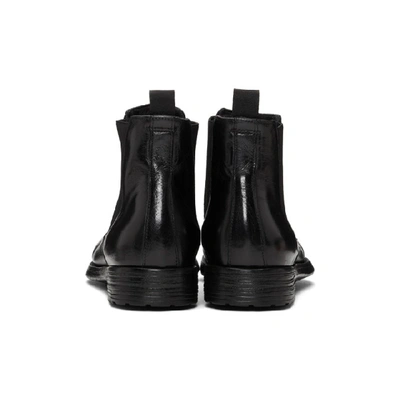 Shop Officine Creative Black Hive 007 Chelsea Boots In Nero Black