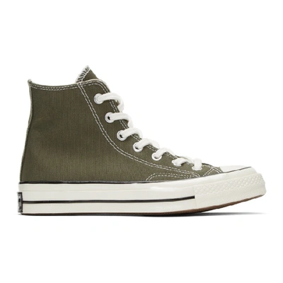 Shop Converse Green Chuck 70 High Sneakers In Fieldsurpls