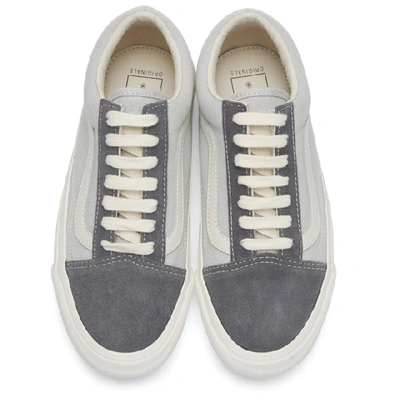 Shop Vans Grey Og Old Skool Lx Sneakers In Gry Black