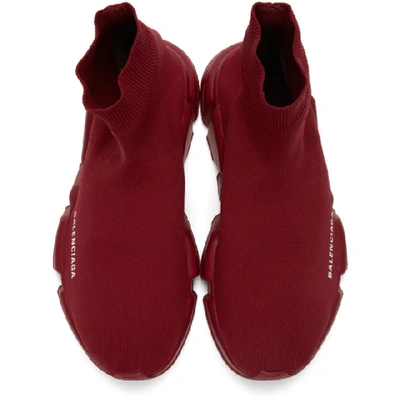 BALENCIAGA 红色 SPEED 袜式运动鞋