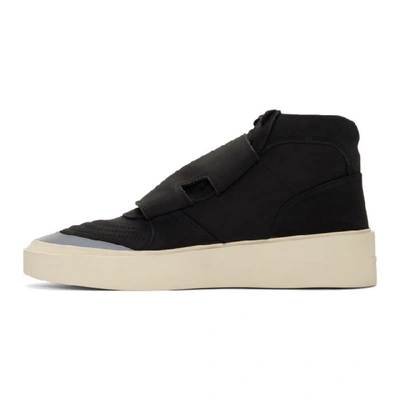 Shop Fear Of God Black Skate Mid Sneakers In 003blkwslv