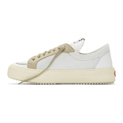 Shop Rhude White And Grey Suede V1 Lo Sneakers In White/grybr