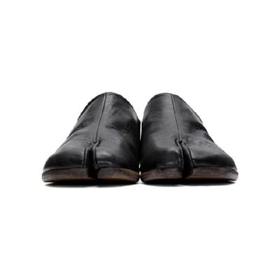 Shop Maison Margiela Black Tabi Babouche Loafers In 900 Black