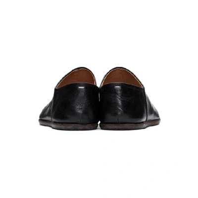 Shop Maison Margiela Black Tabi Babouche Loafers In 900 Black