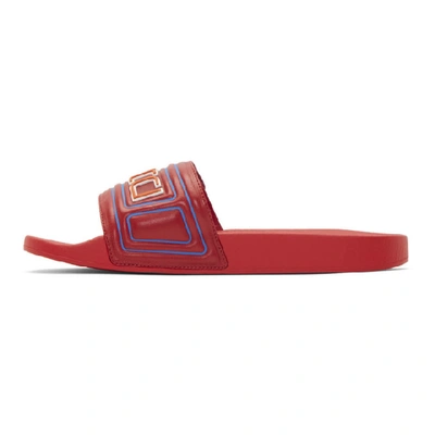 Shop Gucci Red New Pursuit Sandals In 6433 Hibred