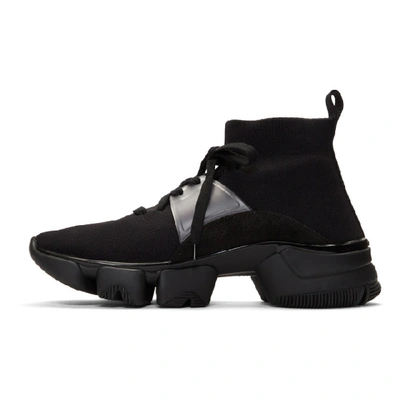 Shop Givenchy Black Jaw Mid-top Sneakers In 003 Blkgld