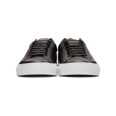 Shop Givenchy Black & White Embroidered Urban Street Sneakers