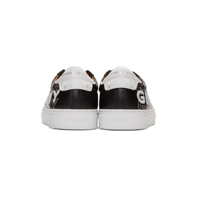 Shop Givenchy Black & White Embroidered Urban Street Trainers